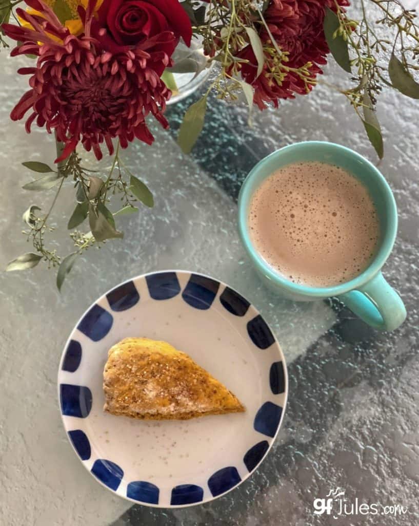 Gluten Free Pumpkin Scones with Cranberries and Pecans