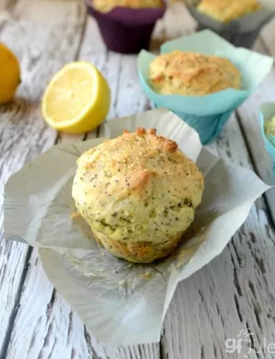 Gluten Free Lemon Poppyseed Muffin square