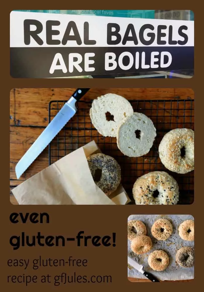 Real Bagels are Boiled, Even Gluten Free gfJules.com