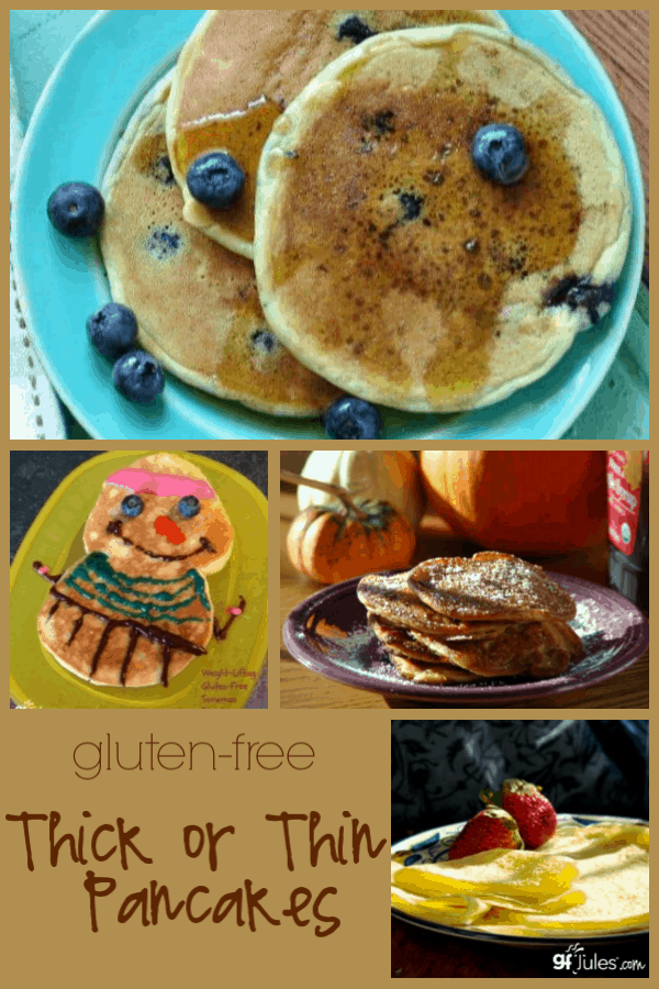 Thick or Thin Gluten Free Pancakes make the perfect breakfast OR dinner!