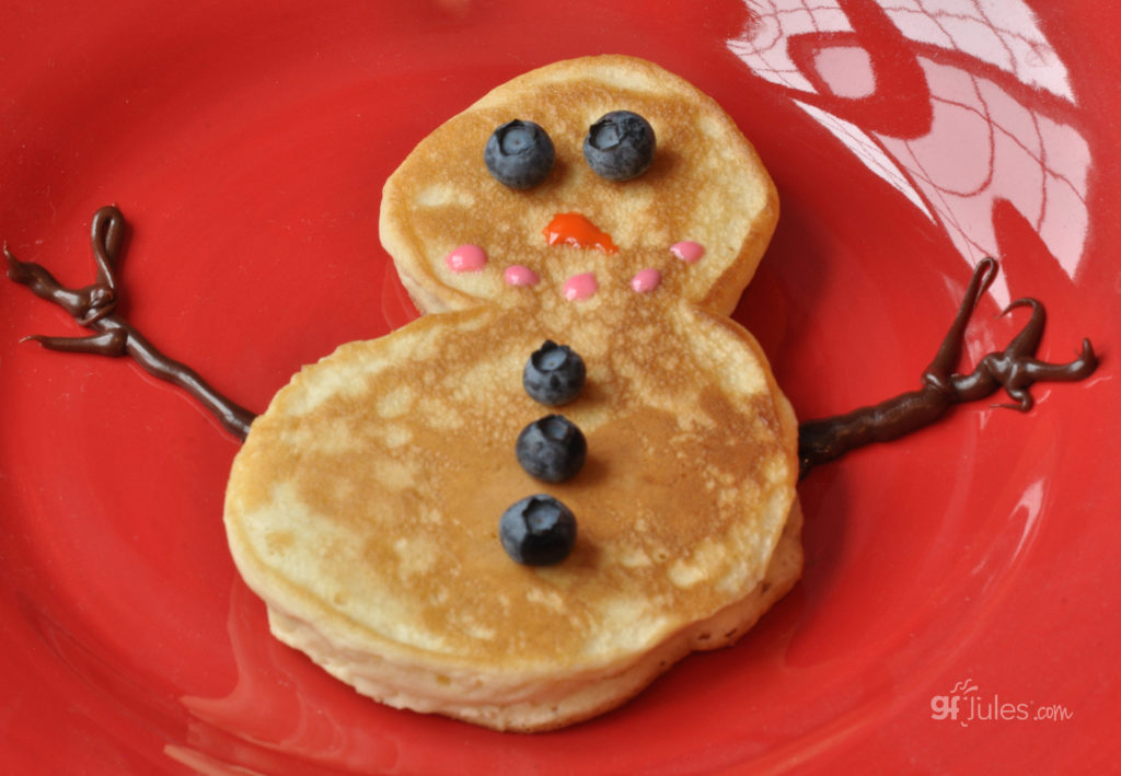 gluten free pancake snowman (1)