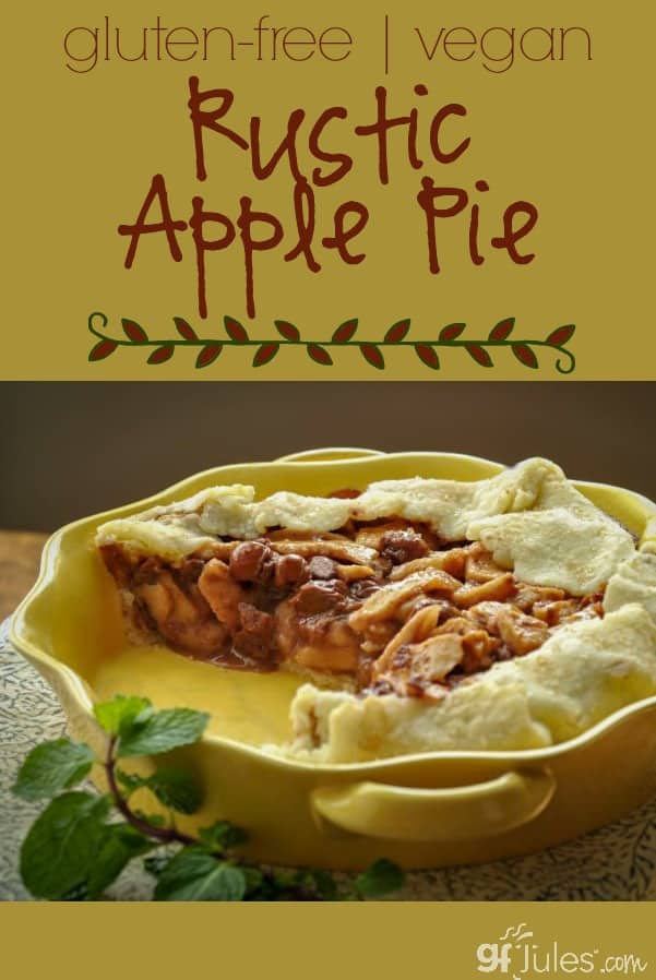 Rustic Gluten Free Vegan Apple Pie - gfJules