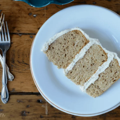 gluten free spice cake with forks