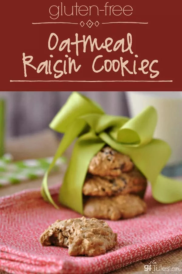 Gluten Free Oatmeal Raisin Cookies - gfJules