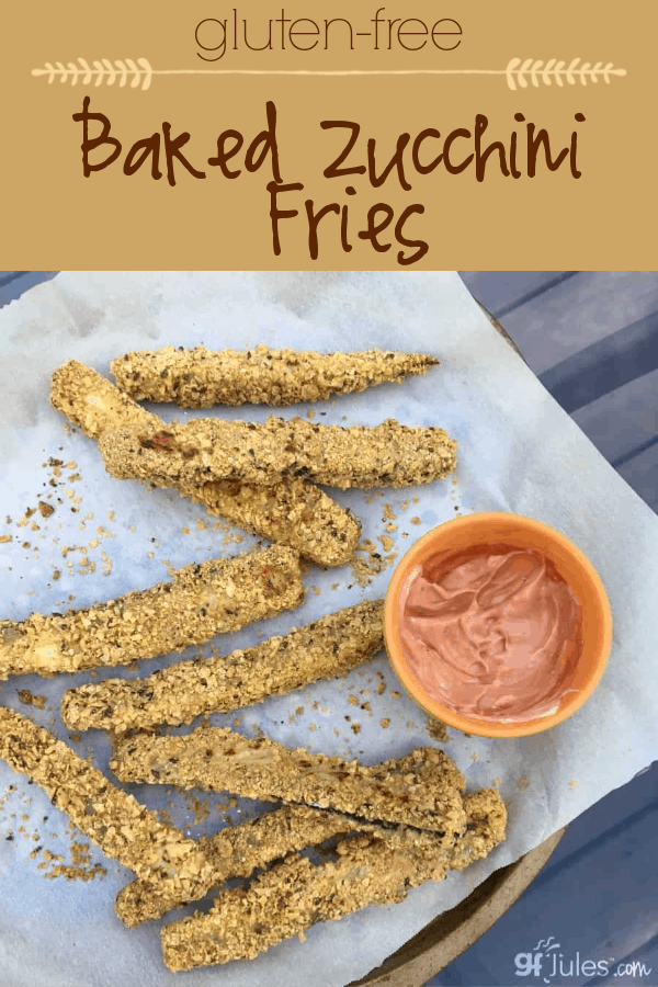 Gluten Free Baked Zucchini Fries - an easy veggie side dish that everyone loves!