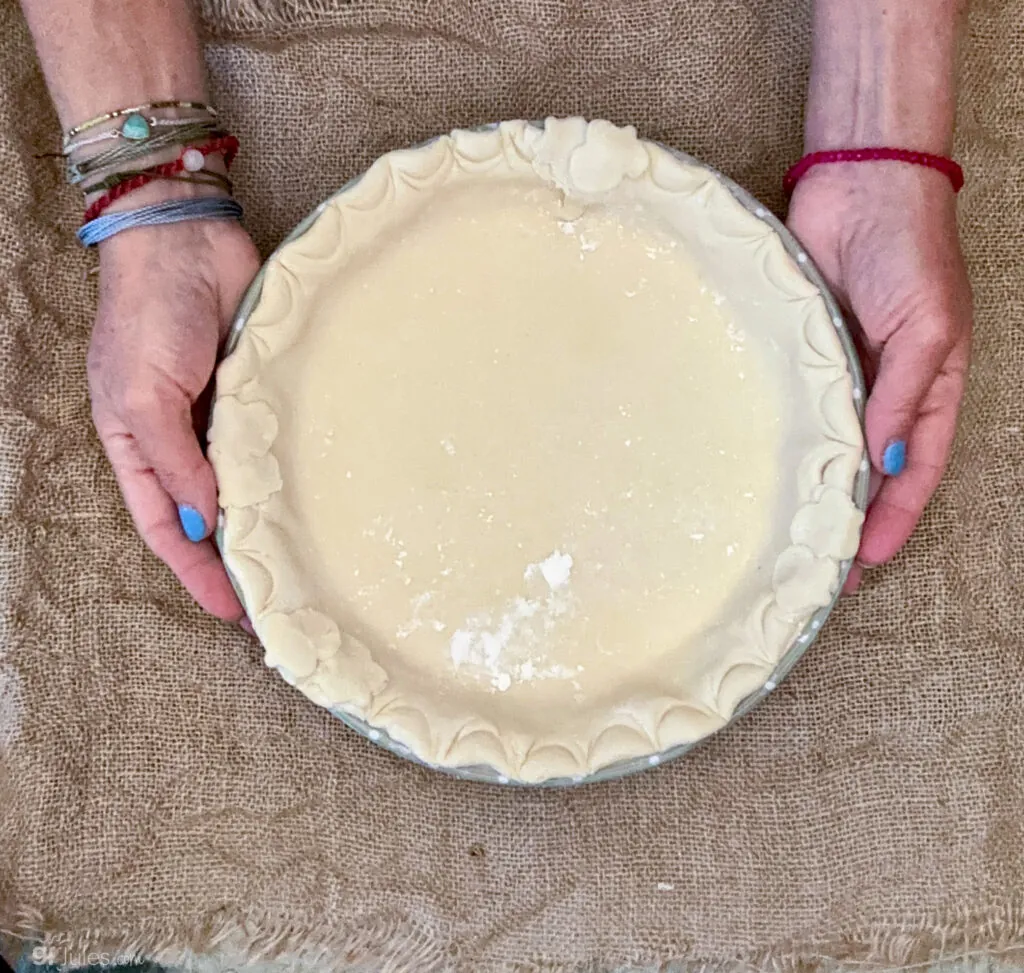 Gluten free Pie crust before freezing