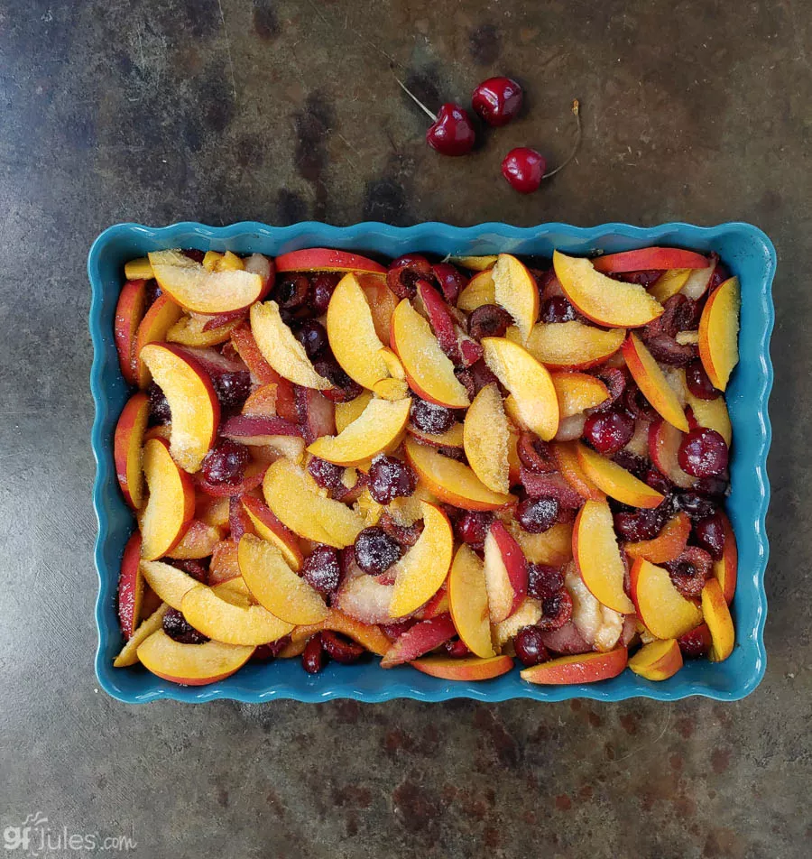 gluten free peach cherry cobbler 2 | gfJules