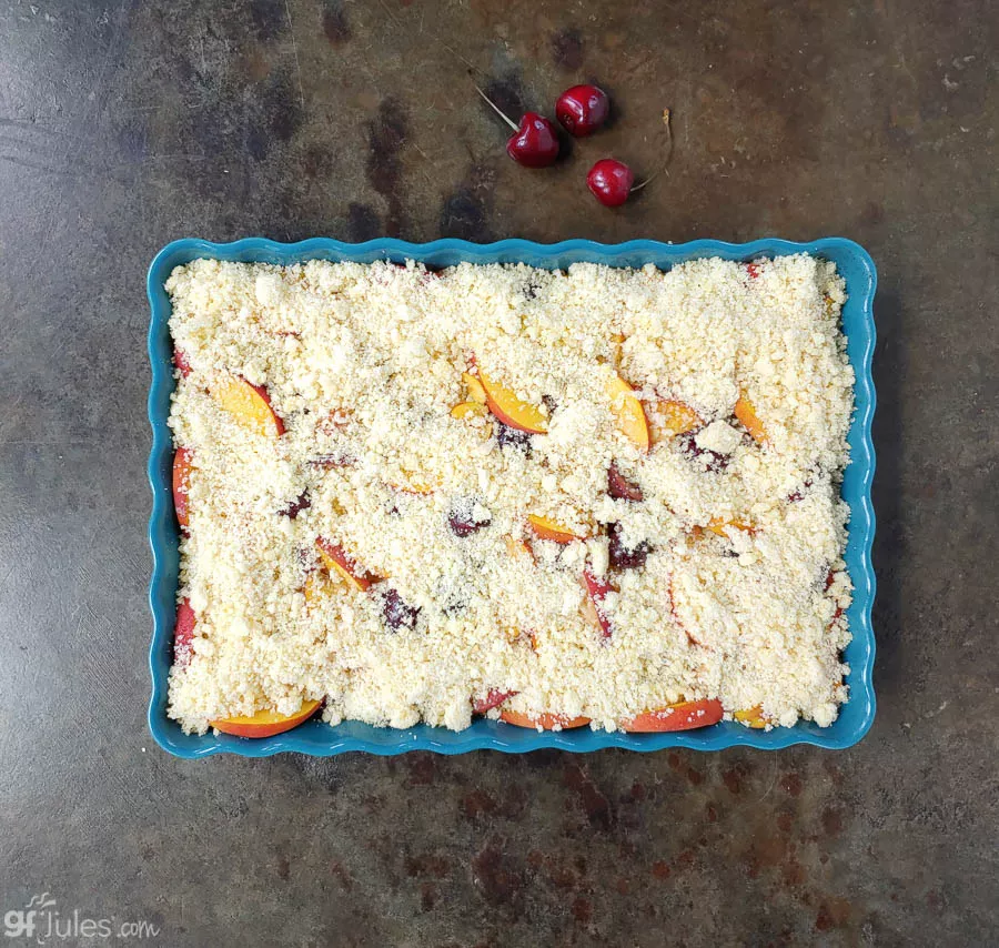 gluten free peach cherry cobbler 3 | gfJules