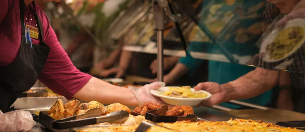 línea de cafetería