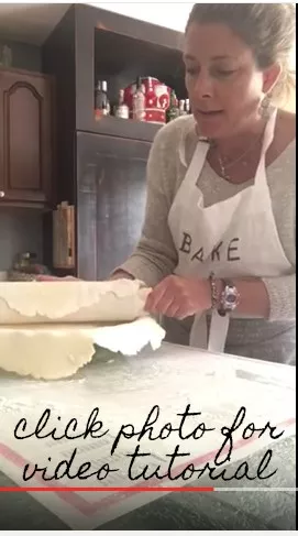 video of transferring gluten free pie crust