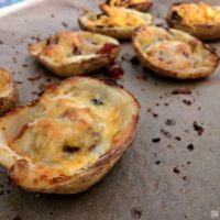 gluten free potato skins on tray