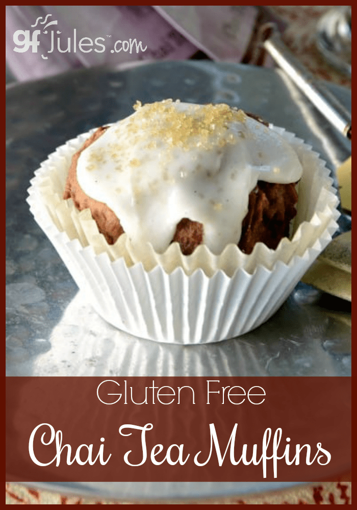 Chai Tea is one of my favorite flavors -- add it to a gluten free muffin and you get cold weather Gluten Free Chai Tea Muffins nirvana!