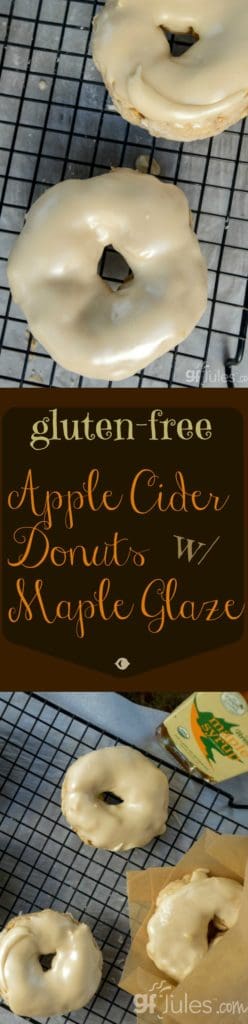 Gluten Free Apple Cider Donuts with Maple Glaze gfJules.com