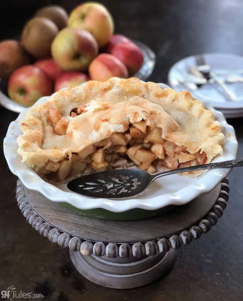 gluten free apple pie on stand 2 | gfjules