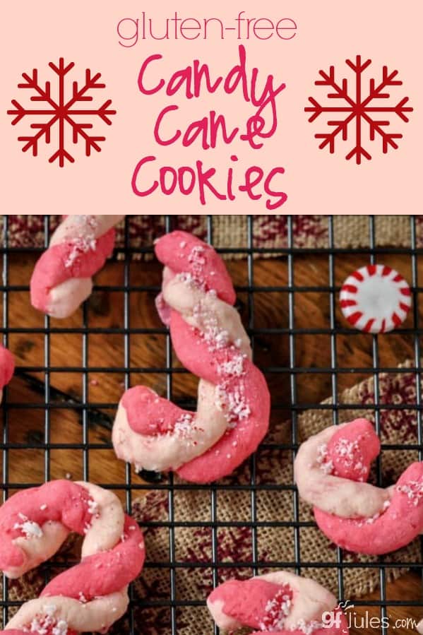 Gluten Free Candy Cane Cookies - gfJules