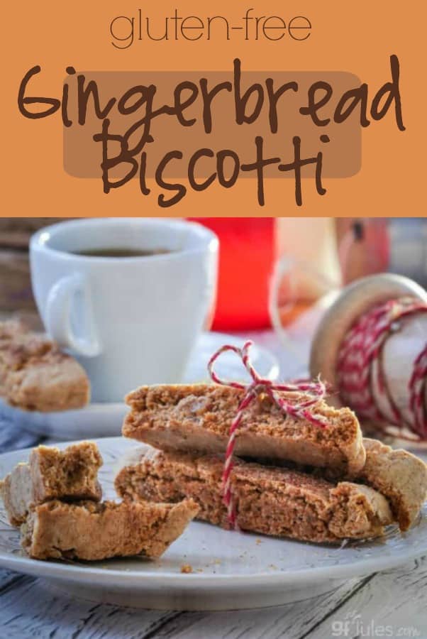 Gluten Free Gingerbread Biscotti - gfJules