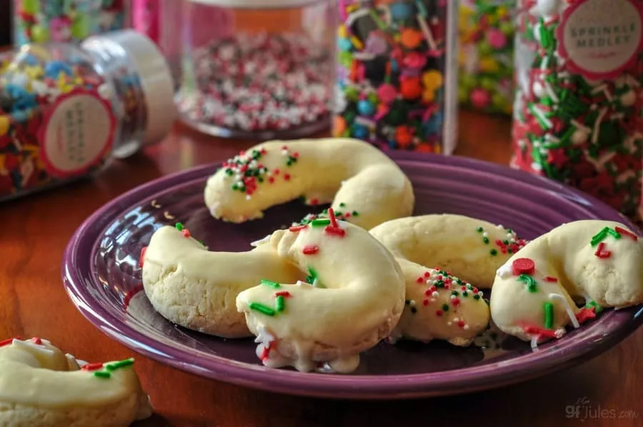 Gluten Free Italian Taralli Cookies on plate