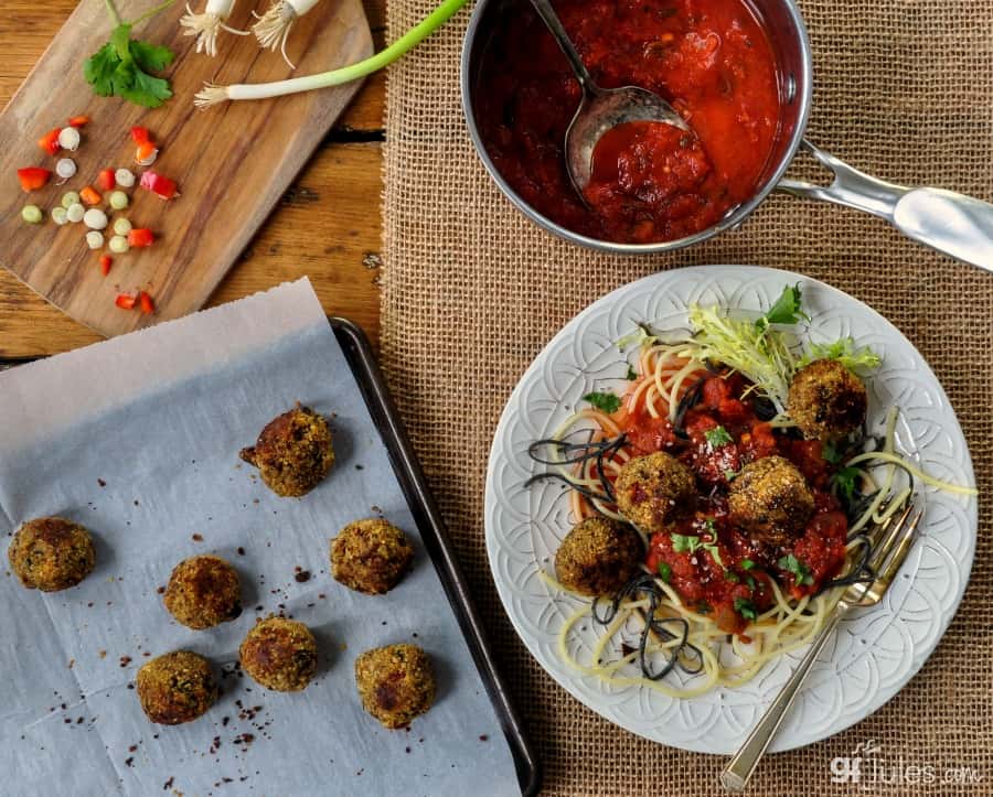 Gluten Free Vegetarian Meatballs for dinner