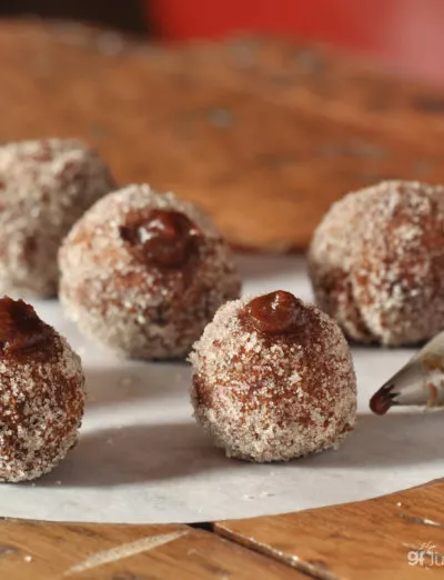 gluten free apple butter doughnut holes sq