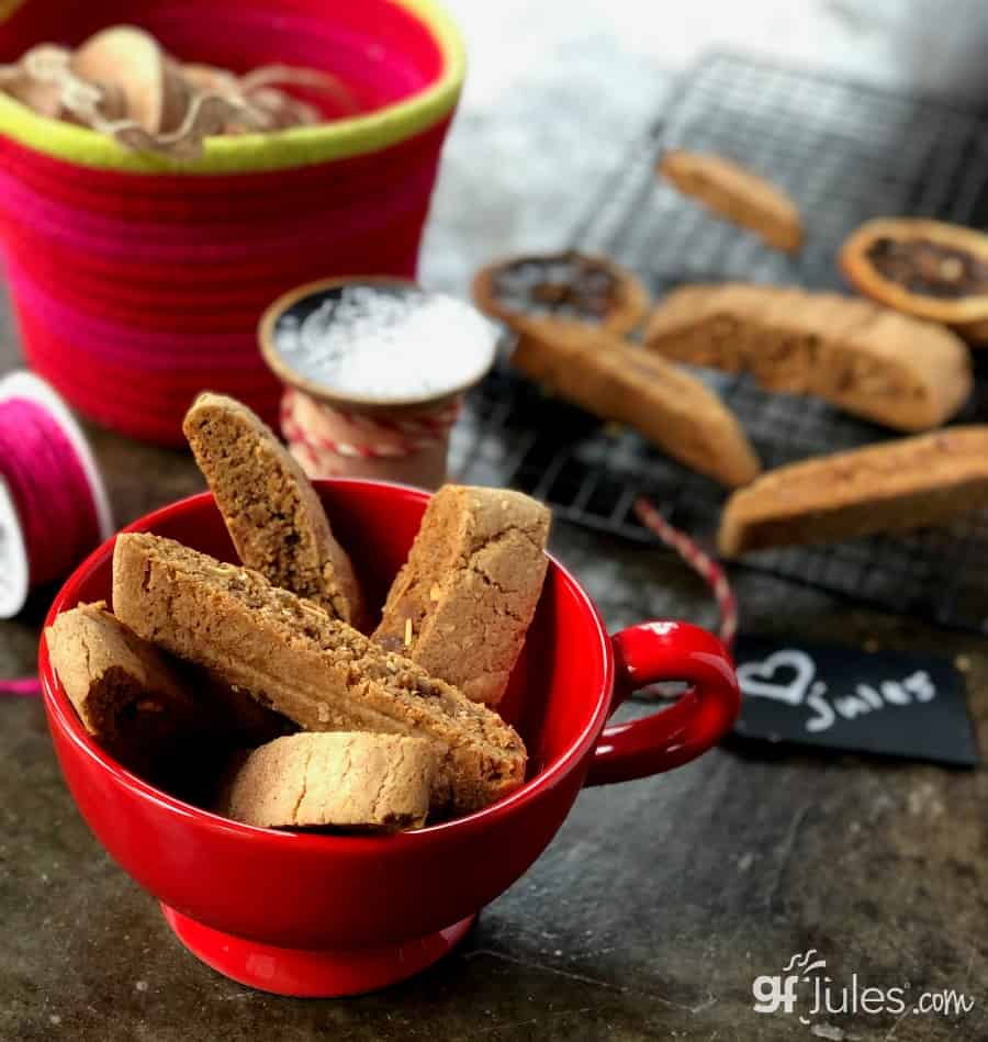 gluten free biscotti for Valentine's Day gfJules