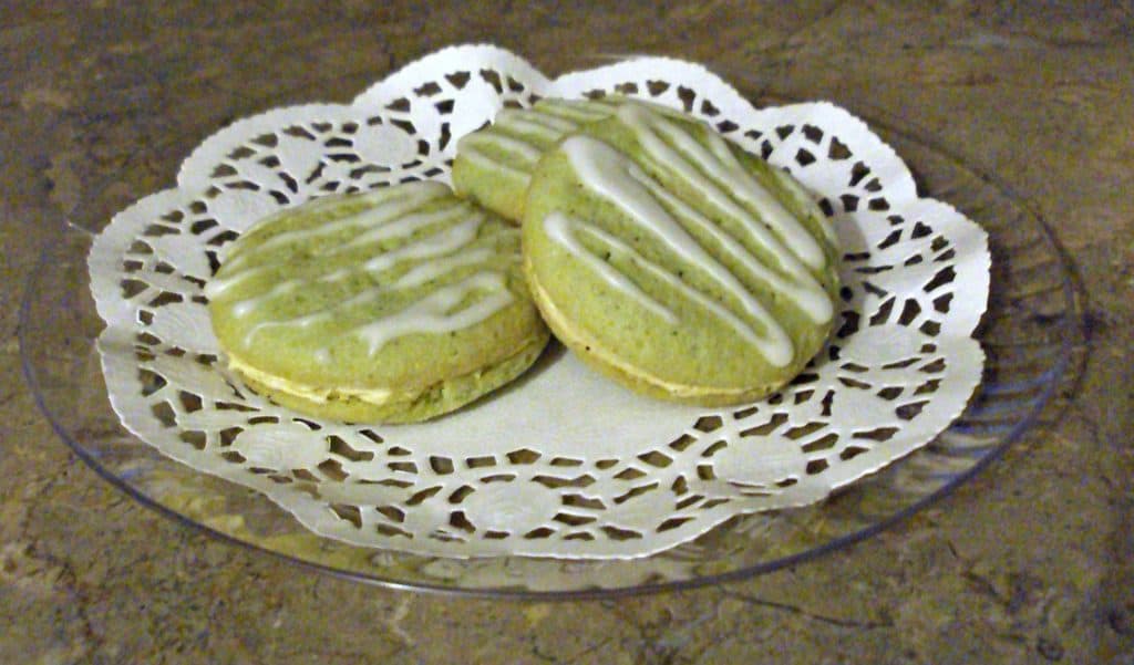 gluten free pistachio cream sandwiches