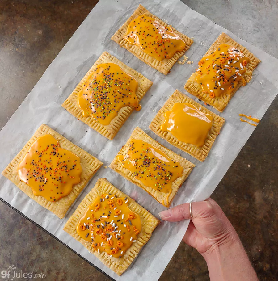 gluten free poptarts in orange | gfJules