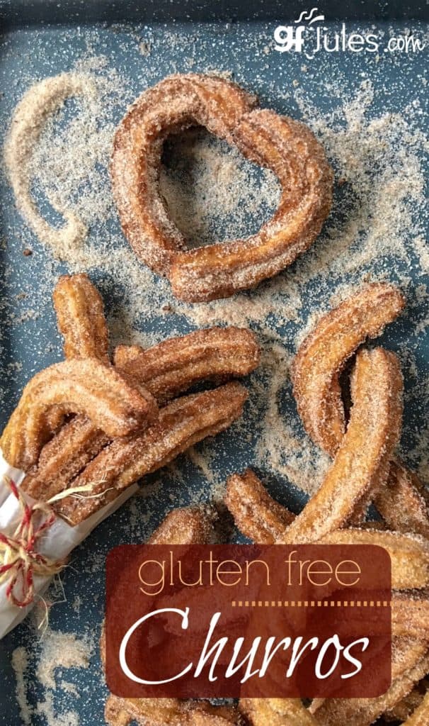 Gluten Free Churros as light and airy as you remember, and so easy to make! gfJules