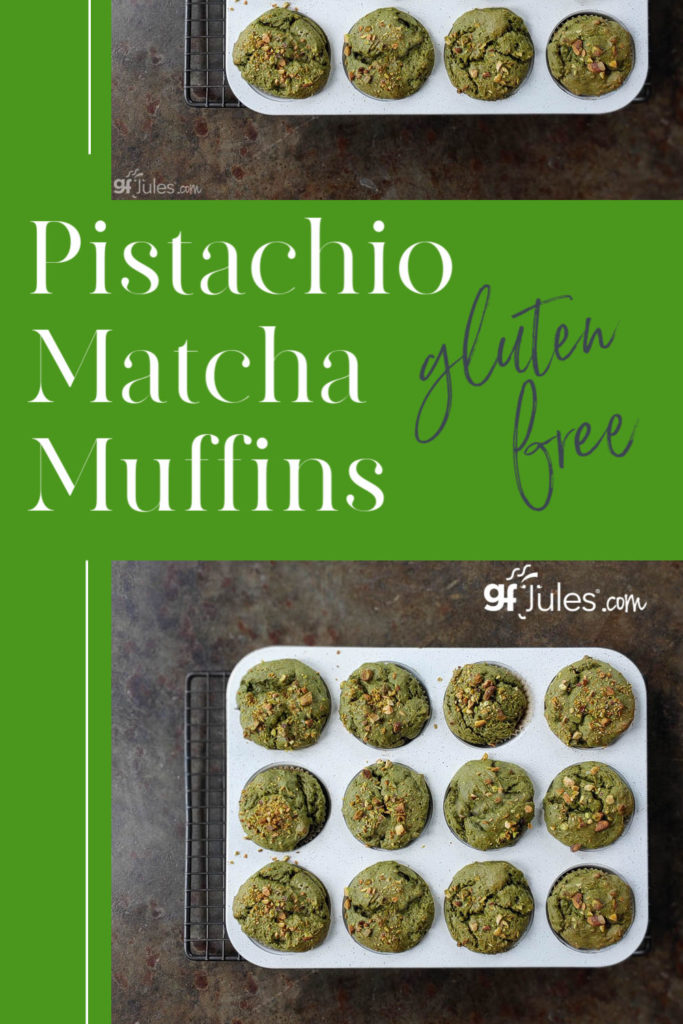 Gluten Free Pistachio Matcha Muffins | gfJules