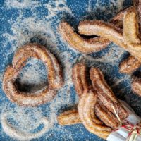 gluten free churros heart with bow