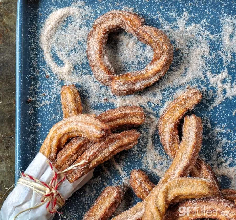 gluten free churros heart