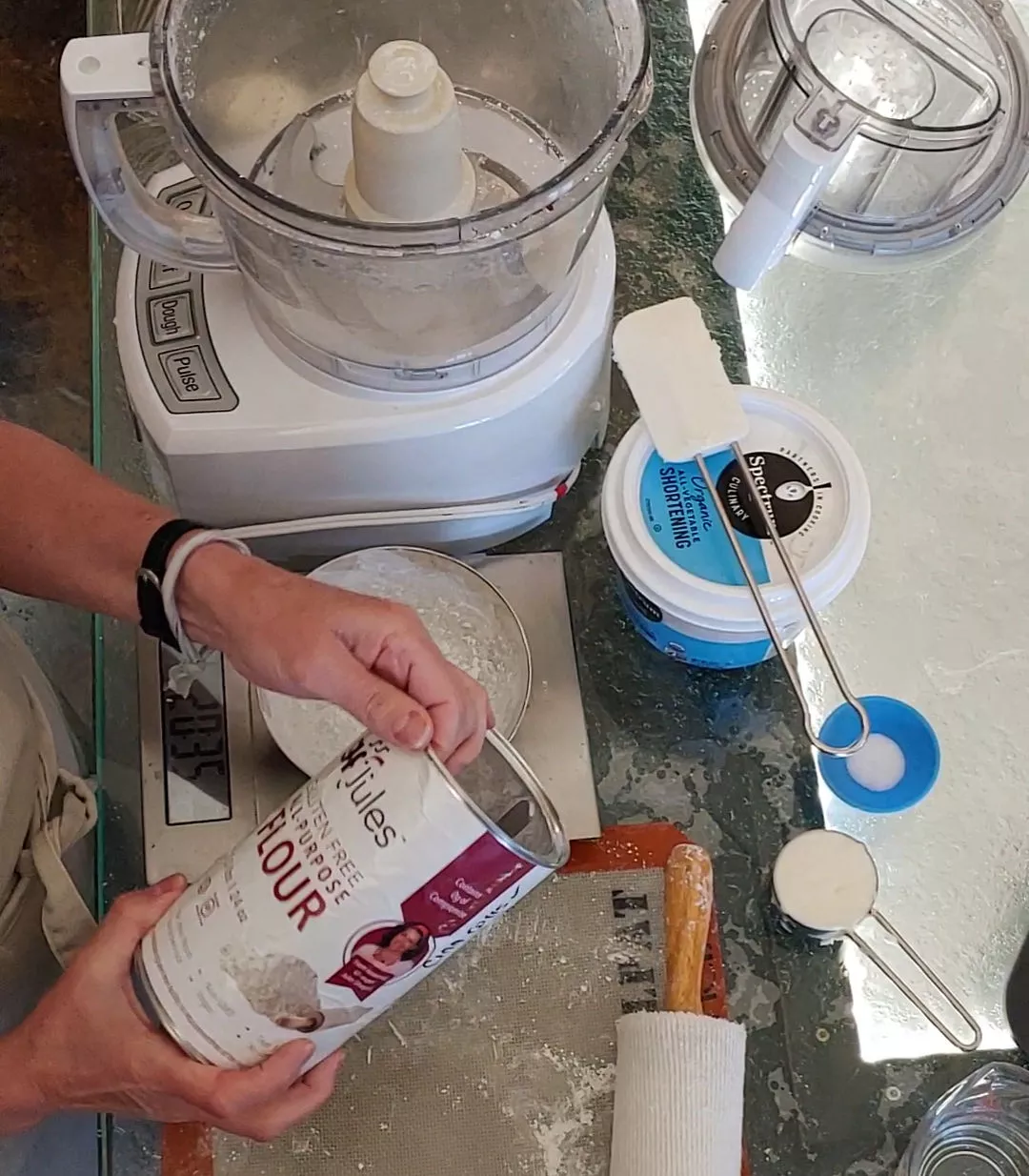 making gluten free flour tortillas process