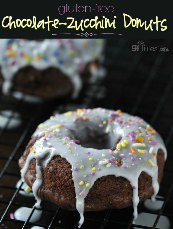 Gluten Free Chocolate Zucchini Donuts - baked or fried, donuts or donut holes or even muffins! ALL YUM! made with gfJules