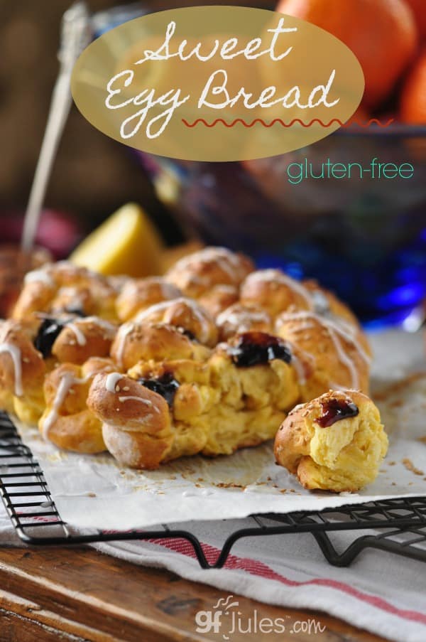 Gluten Free Sweet Egg Bread - gorgeous, soft & sweet with gfJules Flour