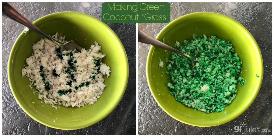 Making Green Coconut Grass gfJules