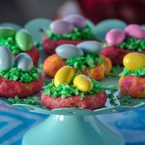 gluten free sugar cookie easter nests