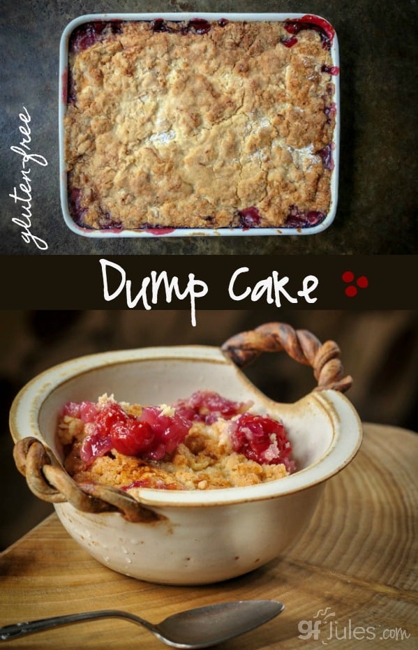 EASY gluten free dump cake recipe | gfJules.com