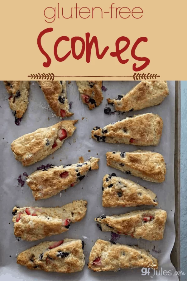 These gluten free scones are delicious and versatile (think berries, chocolate chips and more!)