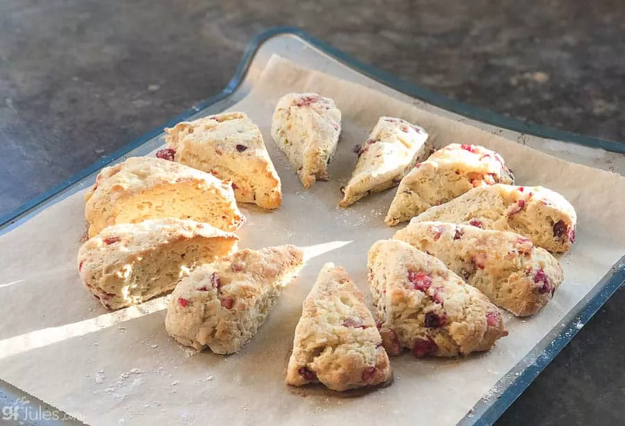 gluten free cranberry scones