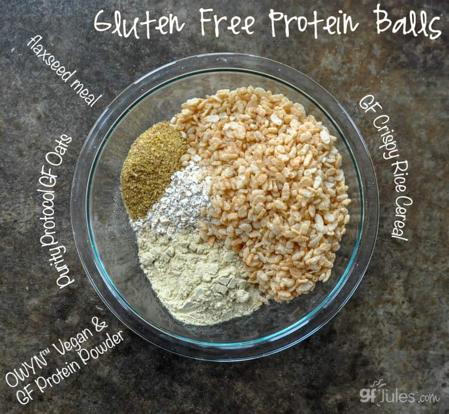 Gluten Free Protein Balls dry ingredients