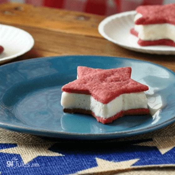 gluten free red velvet ice cream sandwiches