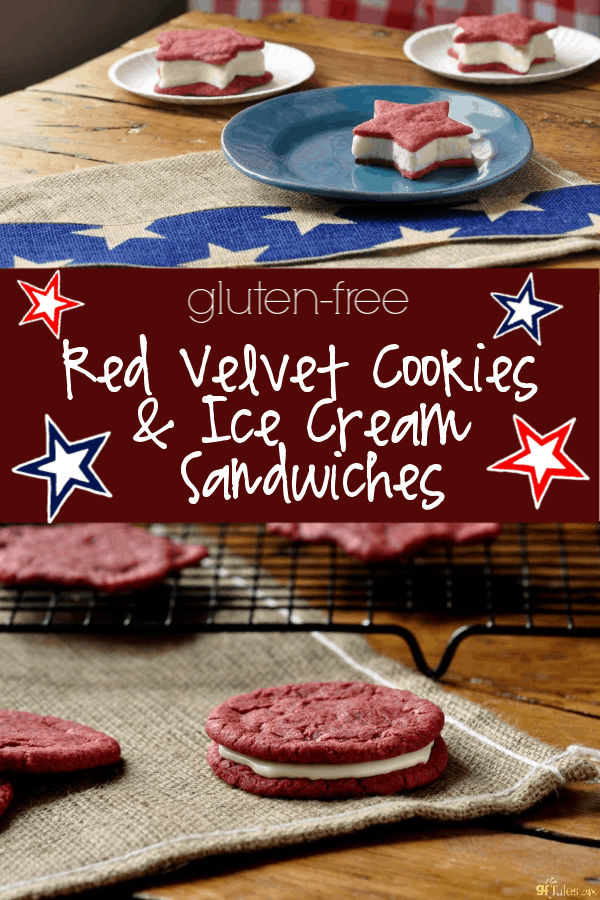 You're going to love these gluten free red velvet cookies for munching, as yummy sandwich cookies or even as ice cream sandwiches!