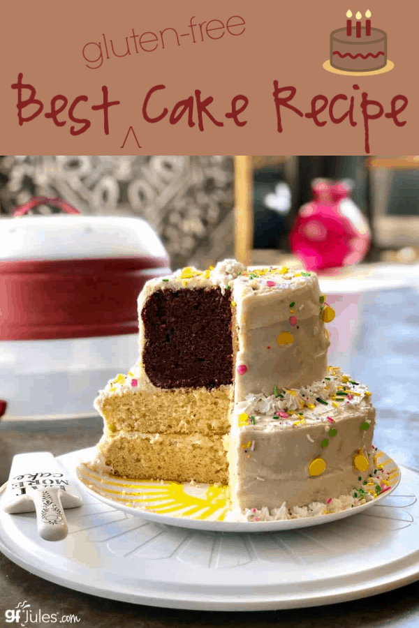 This is my most versatile, delicious, light, and EASY gluten free cake recipe yet! (That's why it's call the Best Gluten Free Cake Recipe!).
