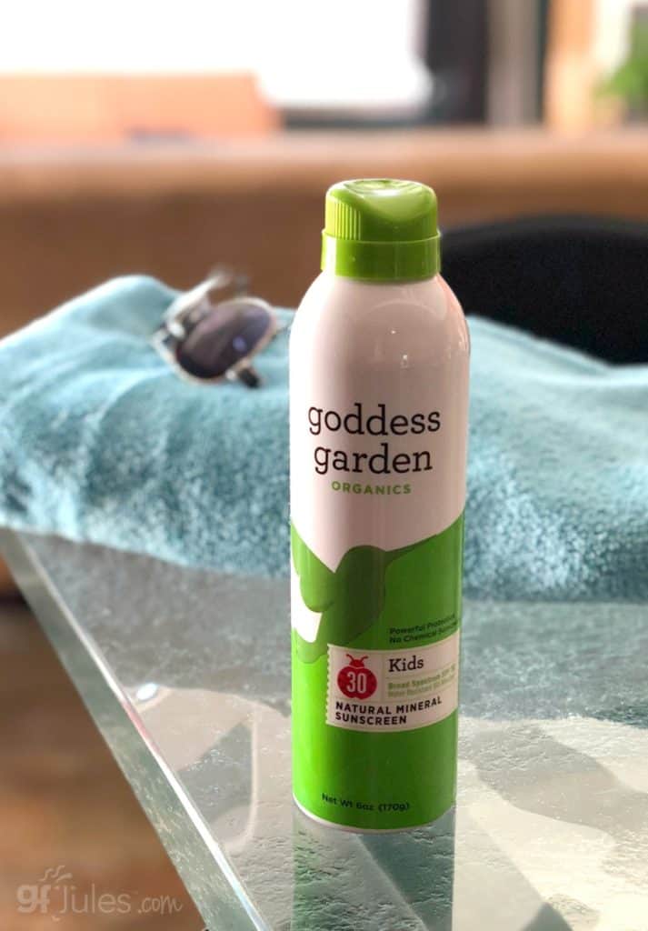 Goddess Garden towel and glasses | gfJules