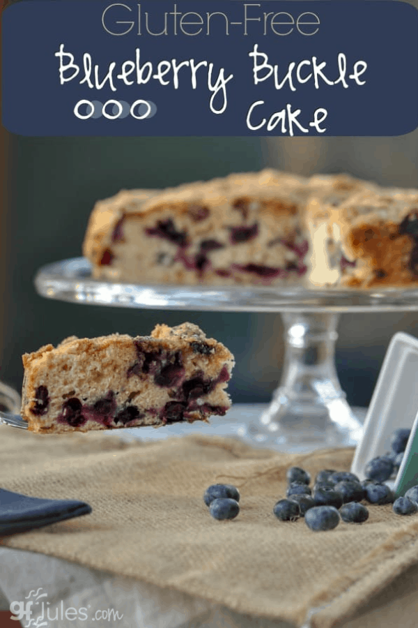 Gluten Free Blueberry Buckle Cake by gfJules