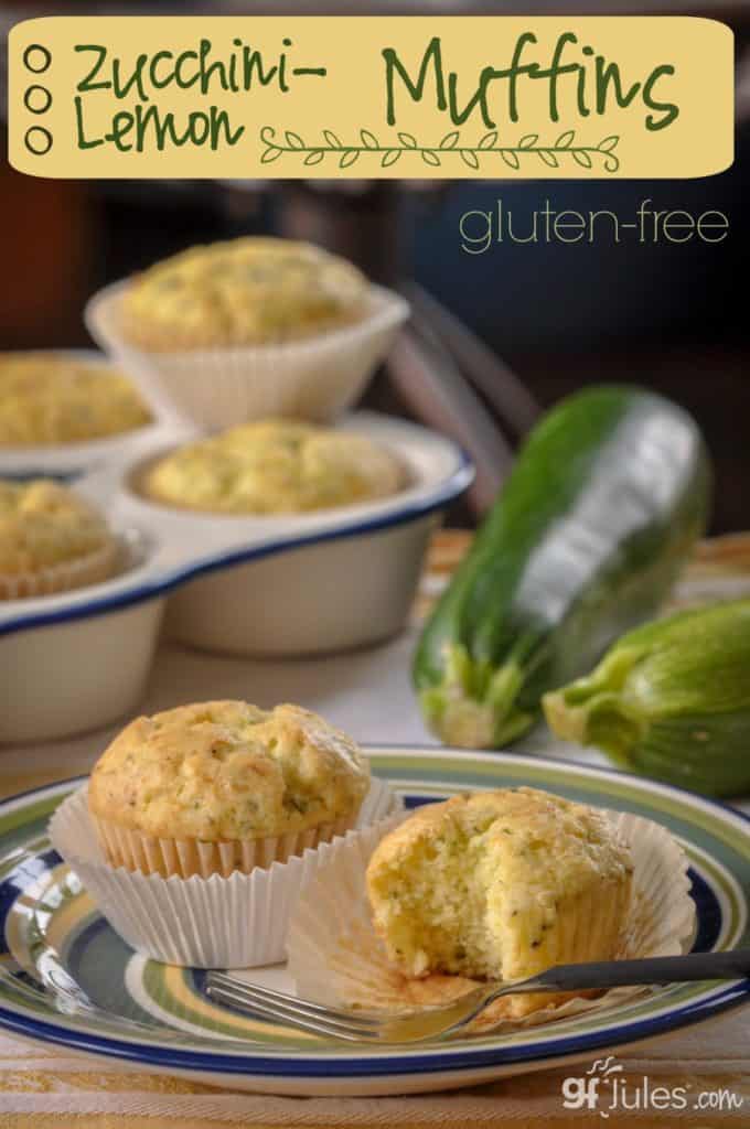 Gluten Free Zucchini-Lemon Muffins gfJules