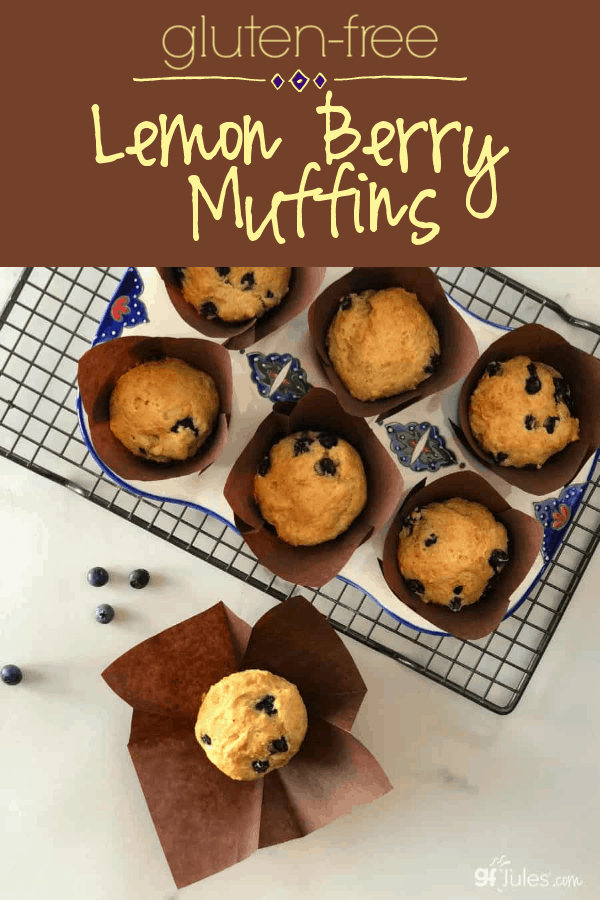 I love lemon anything. And if you're like me, nothing wakes up tastebuds like these moist and tangy gluten free Lemon Berry Muffins!