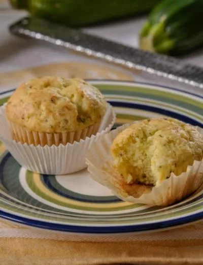 gluten free zucchini lemon muffins with zester