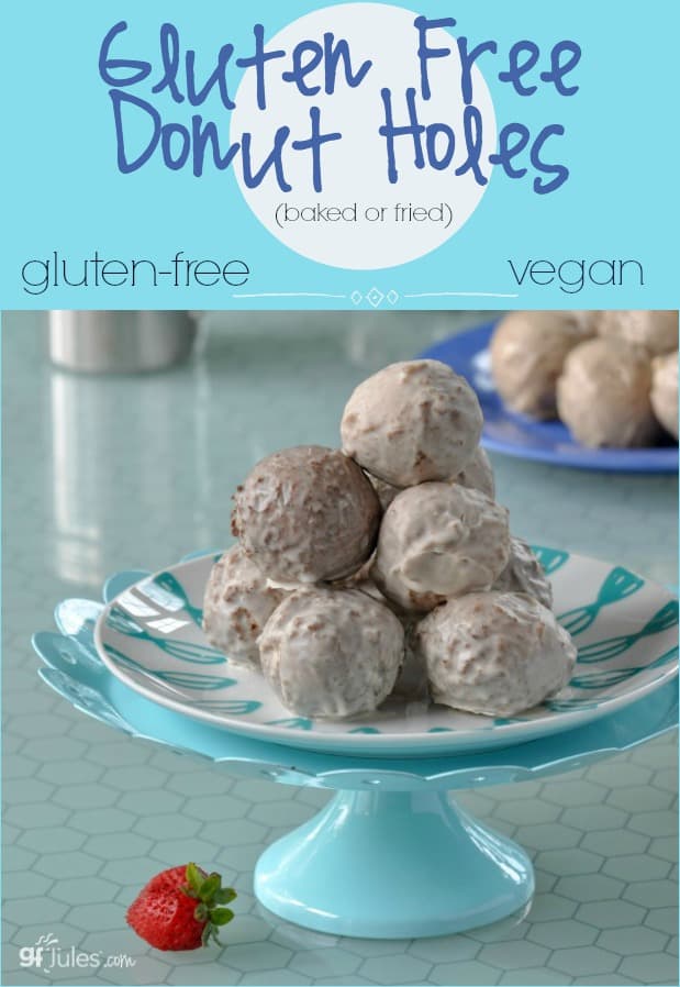 Gluten Free Donut Holes made with protein & even coffee! Deliciously gluten free with gfJules