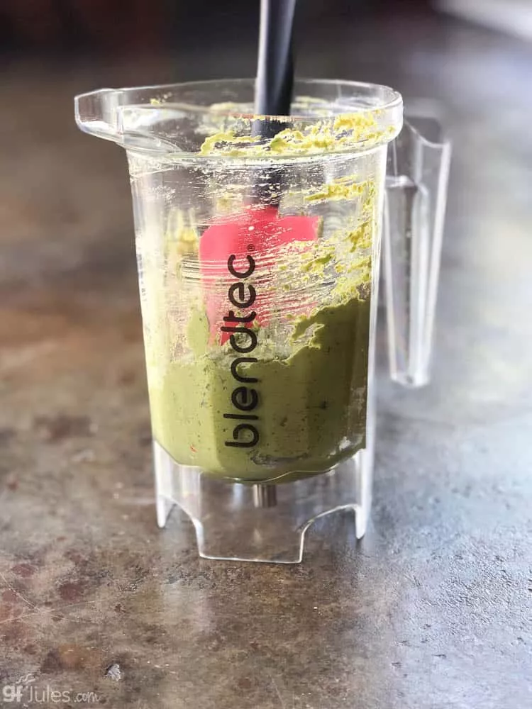 gluten free pesto in blendtec 3