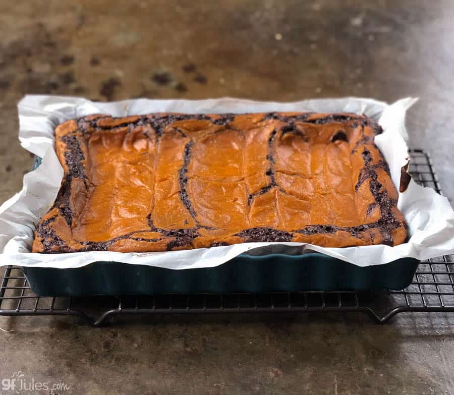 gluten free pumpkin brownie pan